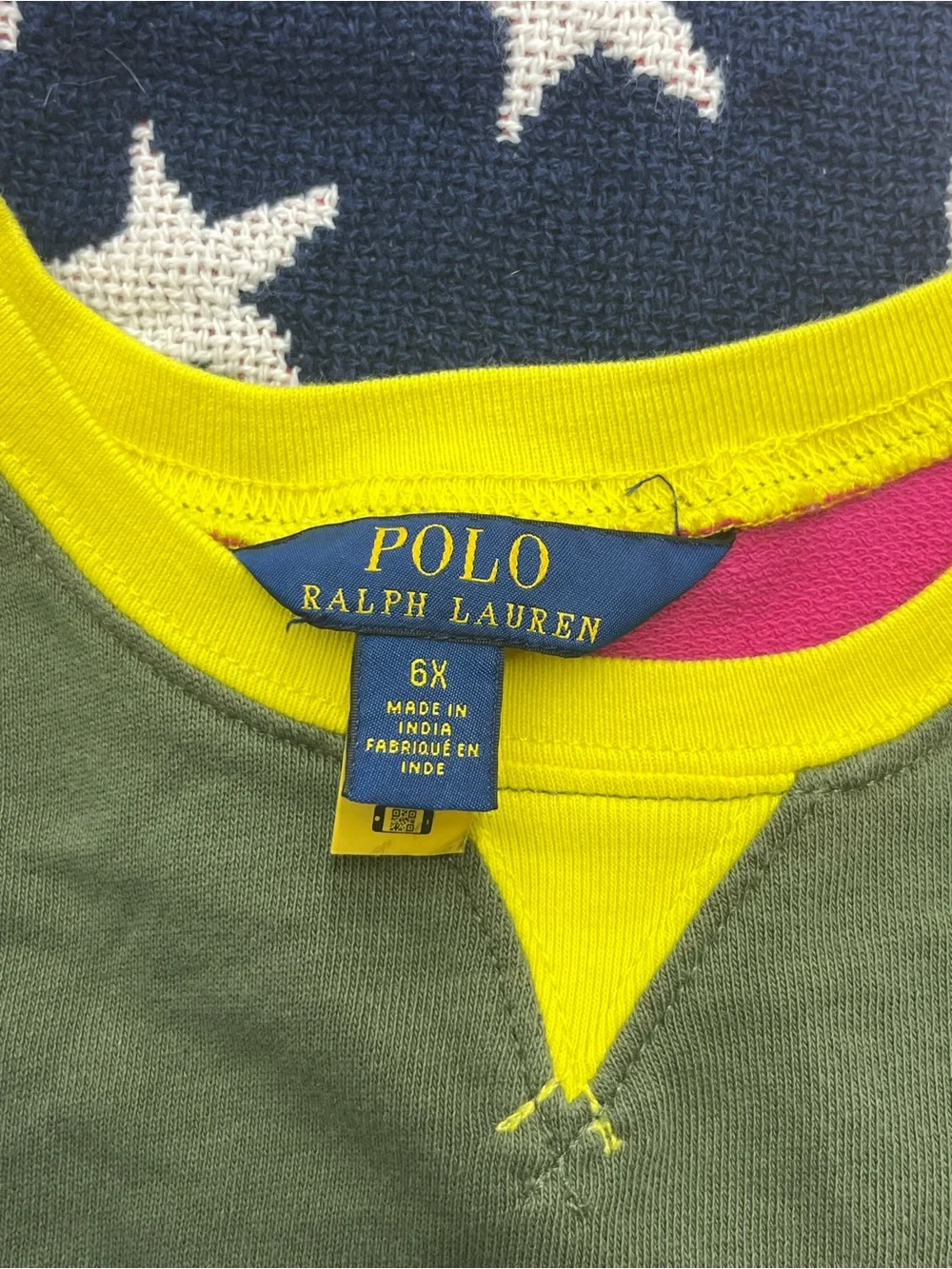Polo Ralph Lauren Color Blocked Spa Terry Sweatshirt Dress Girls Size 6X
